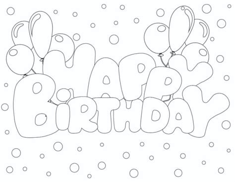 Happy Birthday Bubble Letters Printable