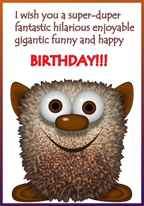 Happy Birthday Card Funny Printable