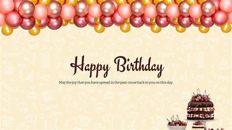 Happy Birthday Powerpoint Template