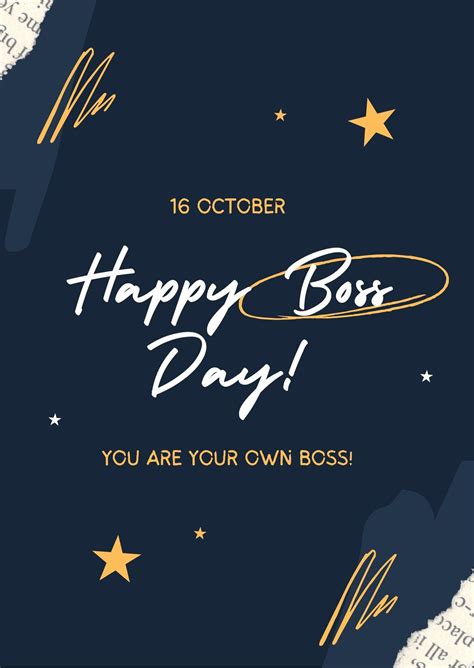 Happy Bosss Day Printable Card
