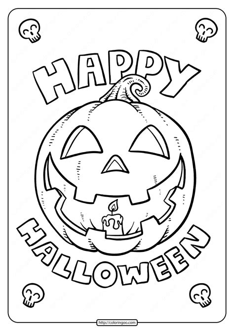 Happy Halloween Printable Coloring Pages