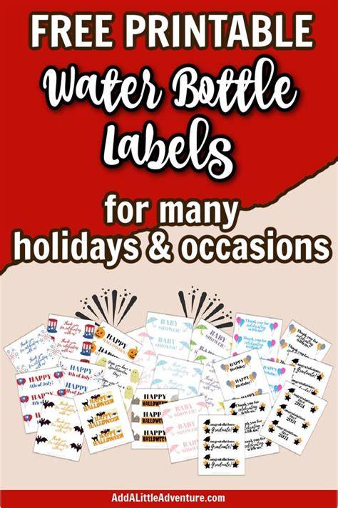 Happy Mothers Day Printable Mini Water Bottle Labels