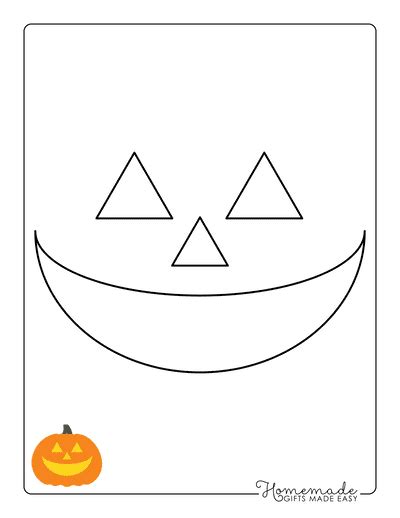 Happy Pumpkin Carving Template