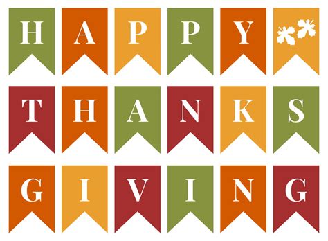 Happy Thanksgiving Printable Sign