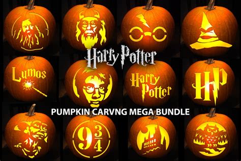 Harry Potter Printable Pumpkin Stencils