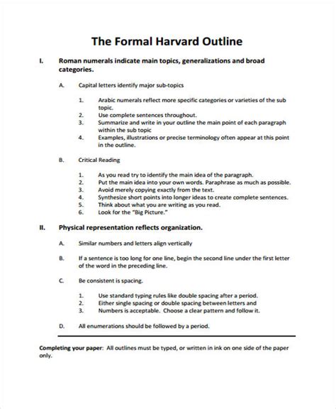 Harvard Essay Template