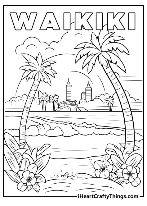 Hawaii Coloring Pages Free Printables