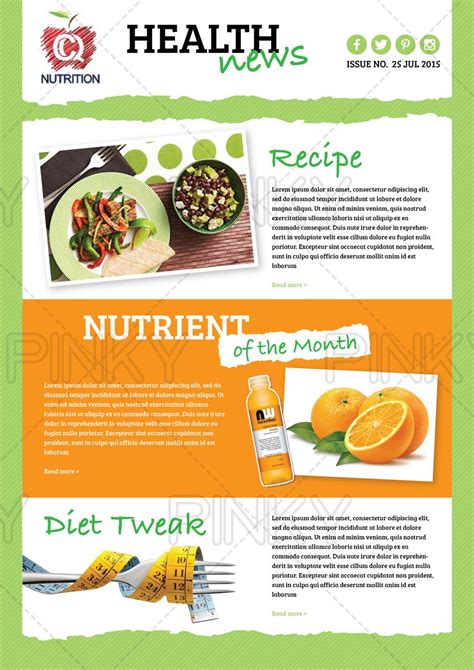 Health And Wellness Newsletter Template