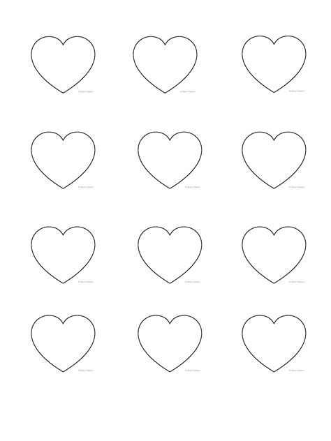 Heart Macaron Template