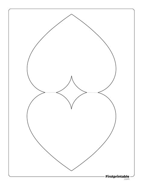 Heart Template Card