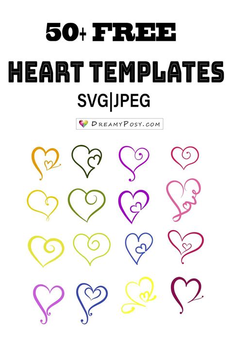Heart Templates Free