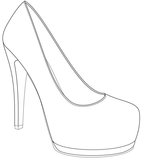Heel Shoe Template