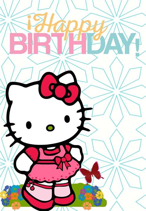 Hello Kitty Birthday Card Printable Free