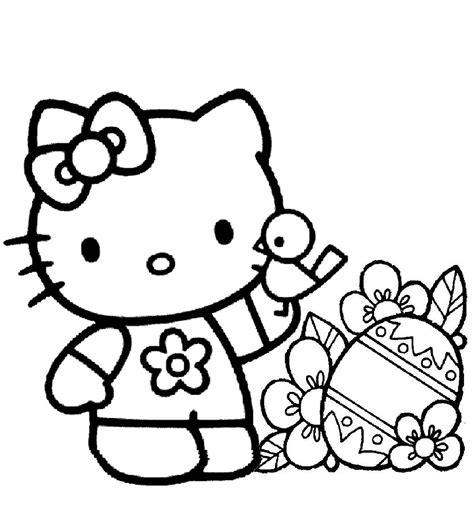 Hello Kitty Coloring Pages Printable Free