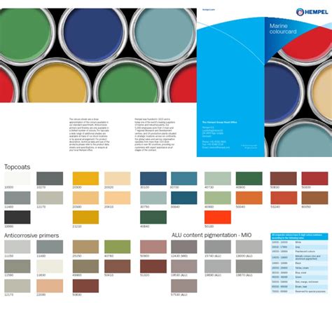 Hempel Paint Color Catalogue