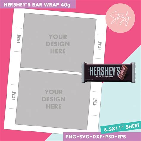 Hershey Wrapper Template