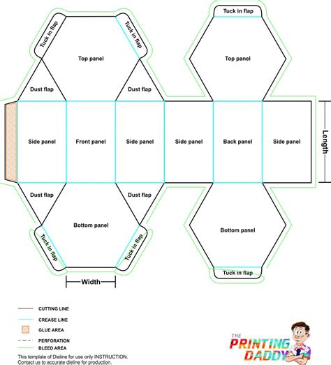 Hexagon Box Template