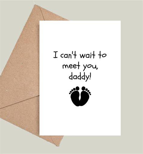 Hi Daddy I Can T Wait To Meet You Printable