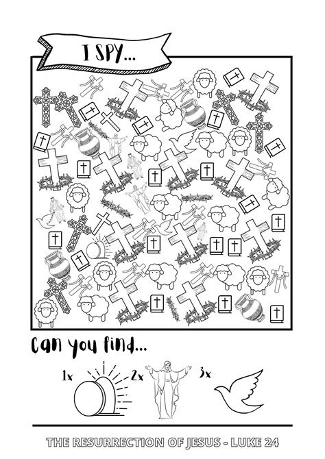 Hidden Pictures Christian Worksheets Free Printable For Kids