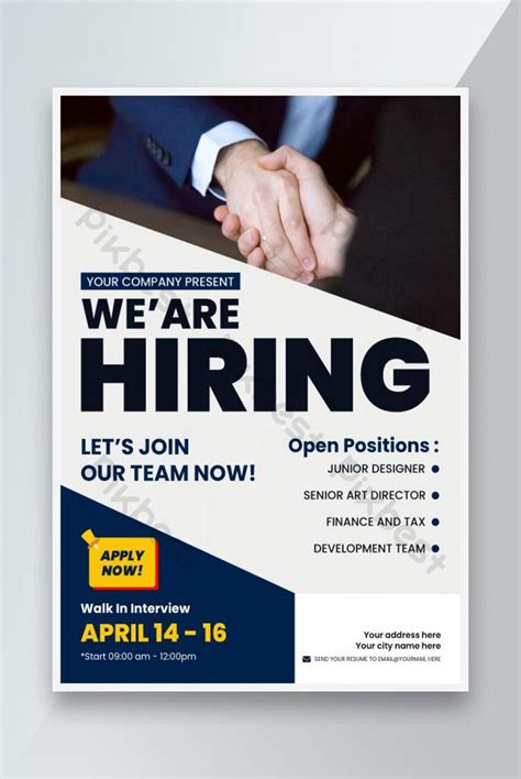 Hiring Flyer Template