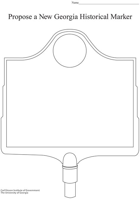 Historical Marker Template
