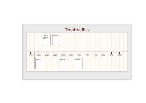 Historical Timeline Template Word