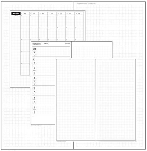 Hobonichi Tracker Template