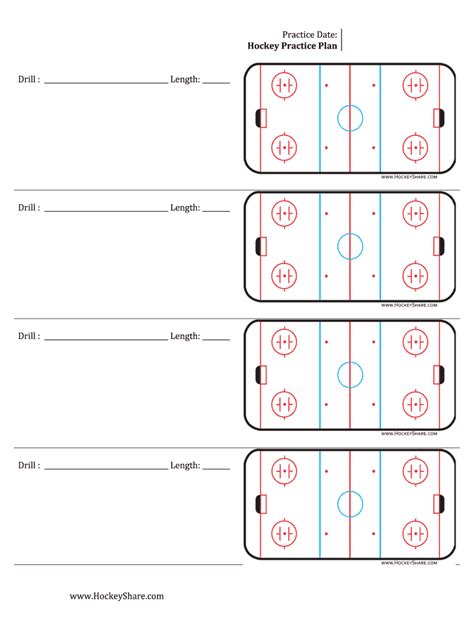 Hockey Practise Plan Template