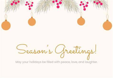 Holiday Card Templates Free