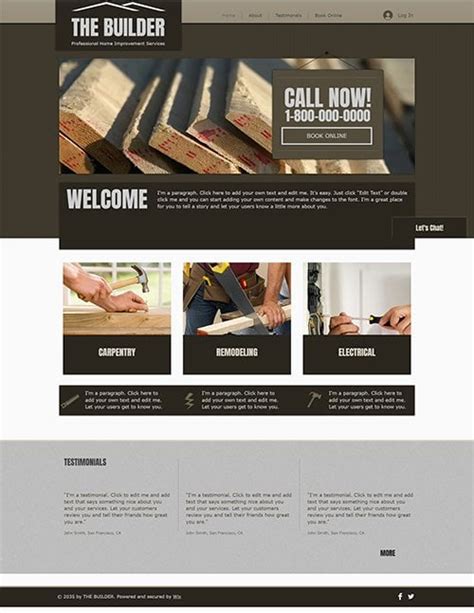 Home Improvement Website Templates