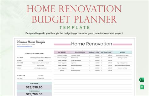 Home Renovation Template