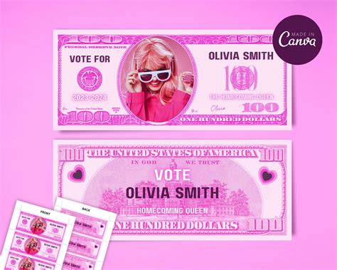 Homecoming Money Template