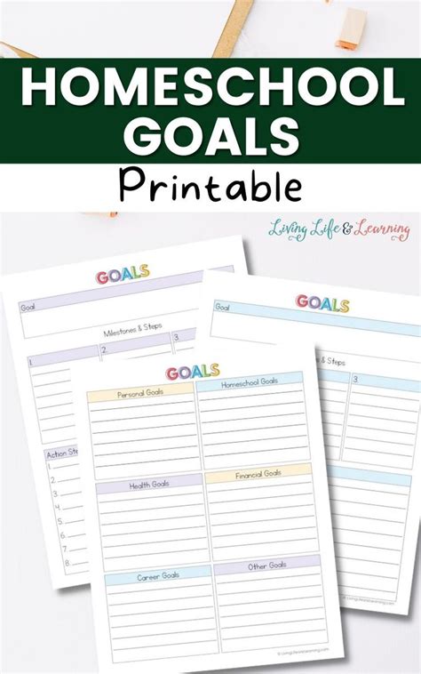 Homeschool Goals Printable