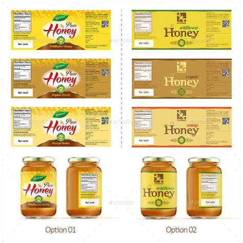 Honey Jar Labels Template Free