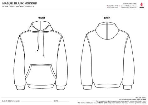 Hoodie Blank Template