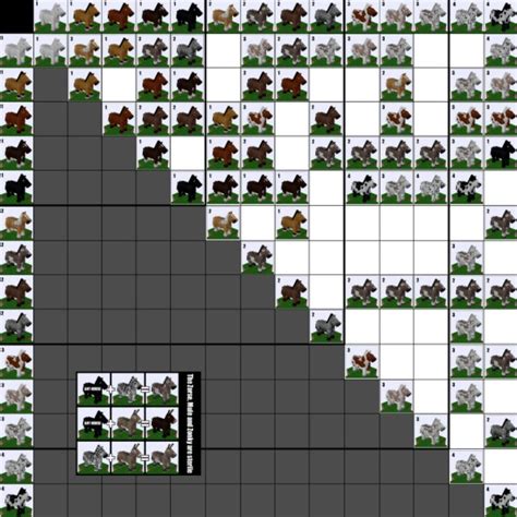 Horse Breeding Chart Minecraft