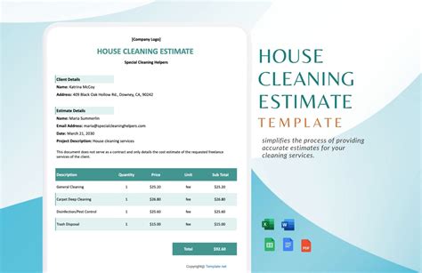 House Cleaning Estimate Template