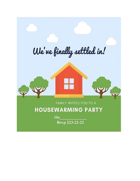 Housewarming Party Invite Template