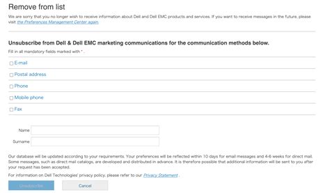 How Do I Unsubscribe To Dell Catalogs
