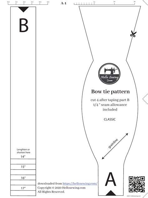 How T Omake A Bow Tie Printable Instructions