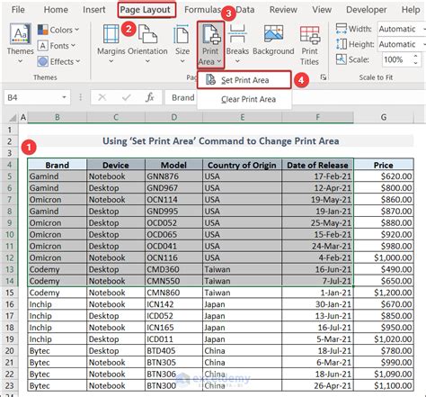 How To Adjust Printable Area In Excel