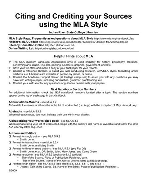 How To Cite A Museum Catalogue Mla