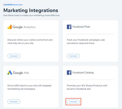 How To Connect Wix To Facebook Catalog