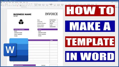 How To Create A Template Word
