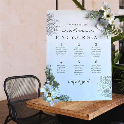 How To Design A Seating Chart For Wedding