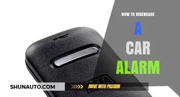 How To Disengage A Car Alarm