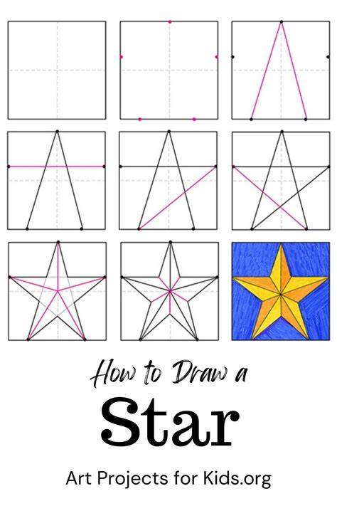 How To Draw A Star Template