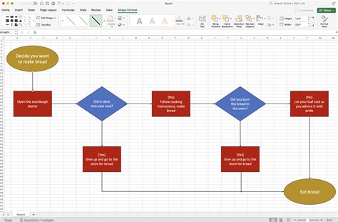 How To Draw Flow Chart In Excel