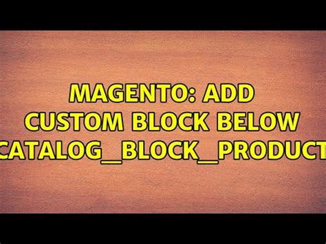 How To Edit Mage Catalog Block Product New