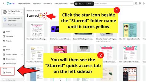 How To Find My Starred Templates On Canva